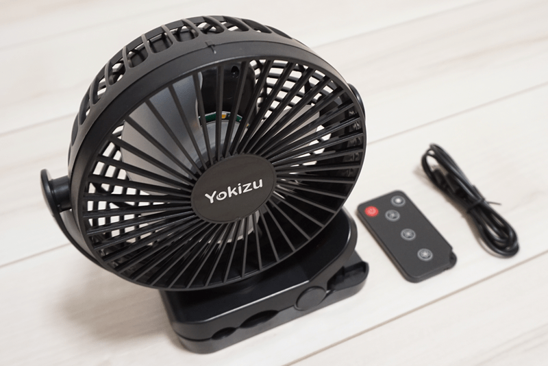 Yokizu卓上扇風機とリモコン